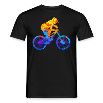 VTT VTT VTT Descente - T-shirt homme - noir - Devant - AI Model Male 178 light (178cm)
