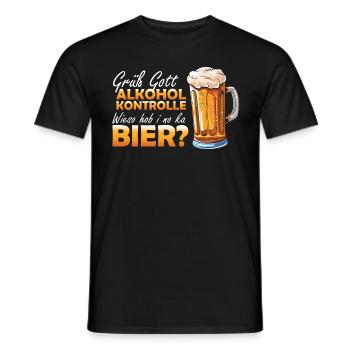 Bier Polterer Party Geburtstag Feier Geschenk - Männer T-Shirt - Schwarz - Vorne - AI Model Male 178 light (178cm)