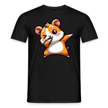 Hamster Dab Meerschweinchen Cool Dabbing - Männer T-Shirt - Schwarz - Vorne - AI Model Male 178 light (178cm)