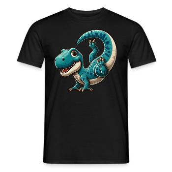 Poirier Dino T-Rex Sport Salto Flip - T-shirt homme - noir - Devant - AI Model Male 178 light (178cm)