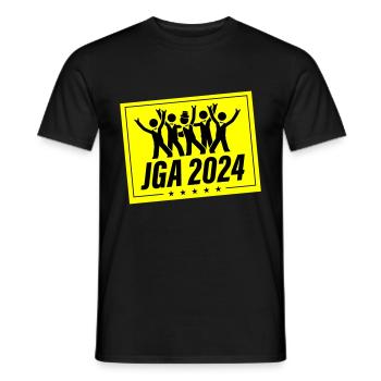 Enterrement de vie de garçon 2024 - T-shirt homme - noir - Devant - AI Model Male 178 light (178cm)