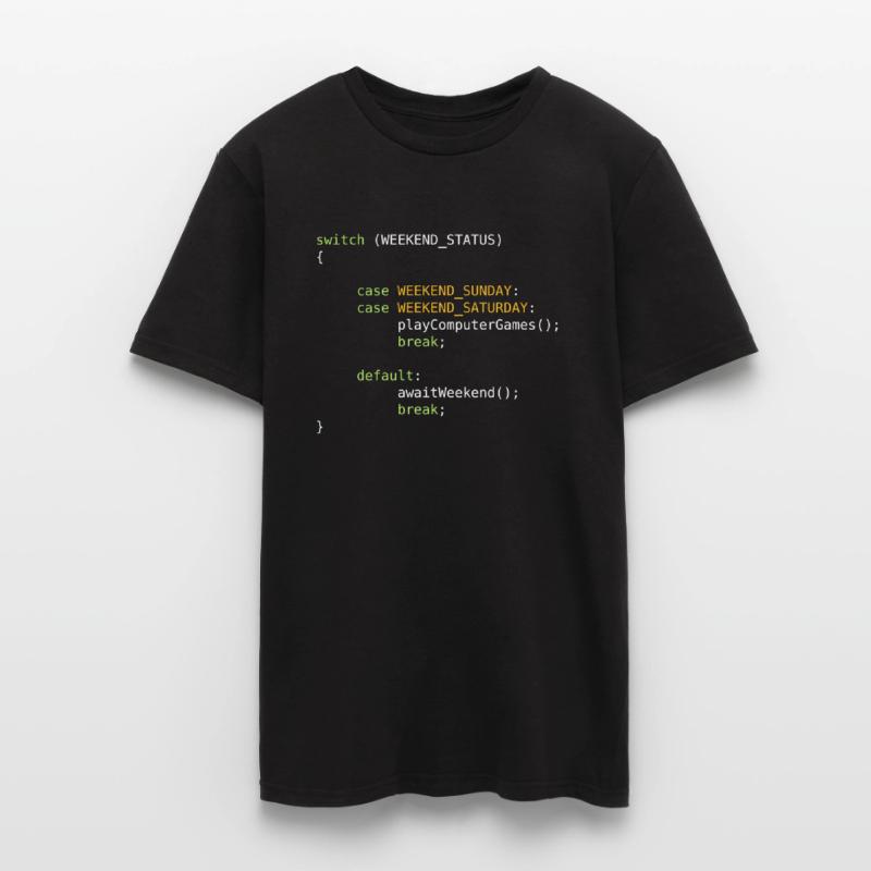 JAVA CODE - SWITCH - GAMING ON WEEKENDS Männer T-Shirt