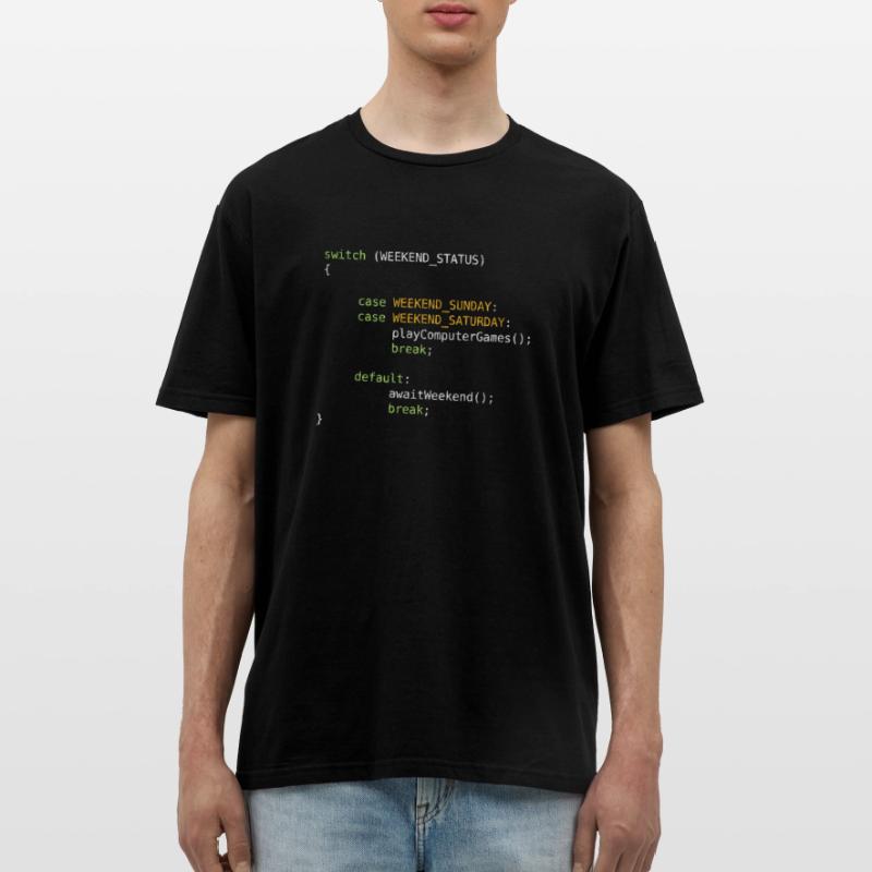 JAVA CODE - SWITCH - GAMING ON WEEKENDS Männer T-Shirt