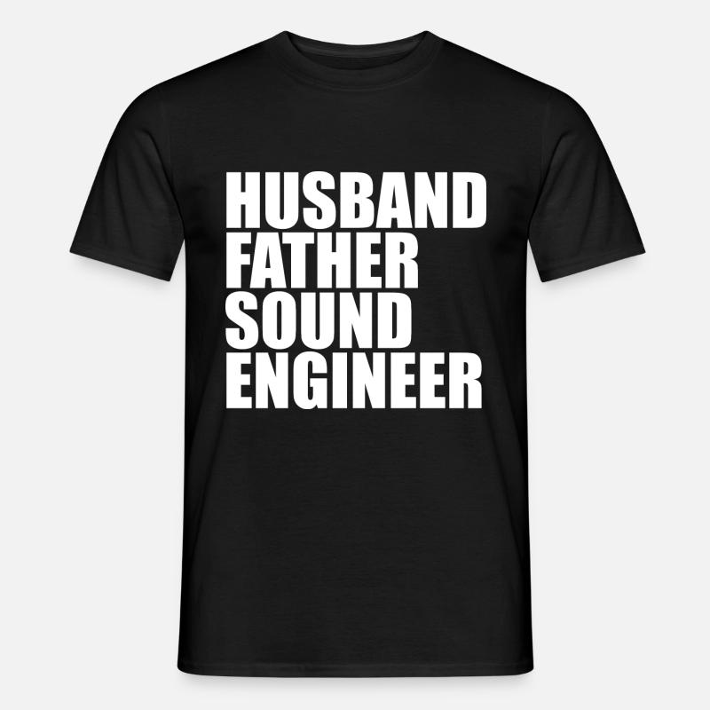 Tontechniker Sound Audio Engineer - Männer T-Shirt - Schwarz