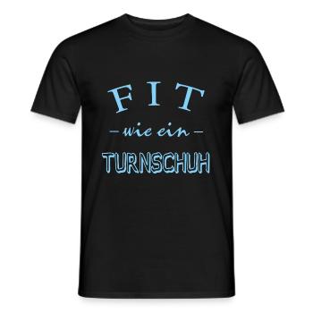 Fit wie ein Turnschuh - Männer T-Shirt - Schwarz - Vorne - AI Model Male 178 light (178cm)