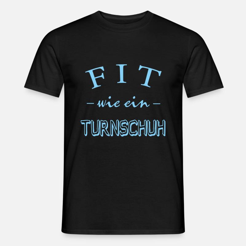 Fit wie ein Turnschuh - Männer T-Shirt - Schwarz
