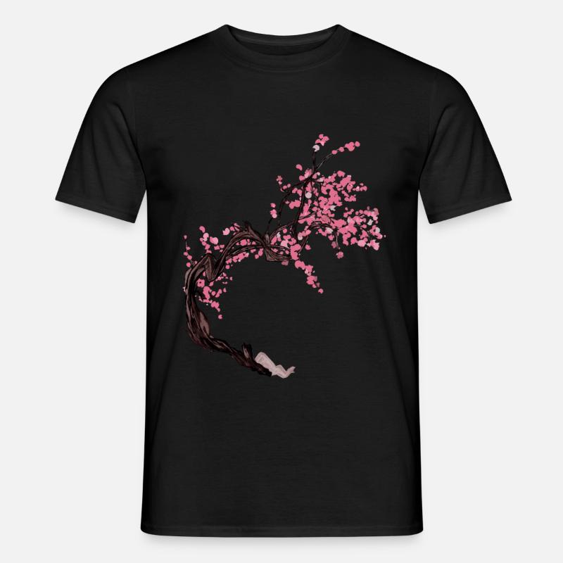 Sakura-Baum - Männer T-Shirt - Schwarz