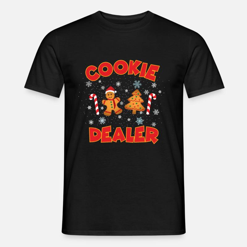 Weihnachtsplätzchen-Händler - Männer T-Shirt - Schwarz