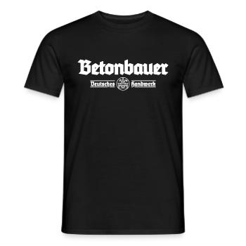 Betonbauer Stahlbetonbauer Tradition Geschenk - Männer T-Shirt - Schwarz - Vorne - AI Model Male 178 light (178cm)