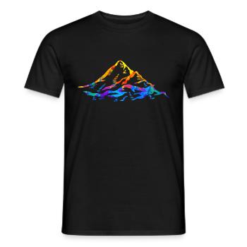 Mountain Mountains Alps Gift - Men's T-Shirt - black - Front - AI Model Male 178 light (178cm)