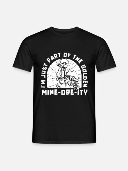 Mine d’or minière - T-shirt homme - noir