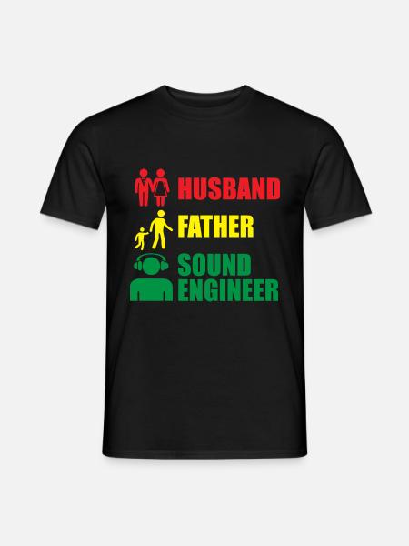 Tontechniker Sound Audio Engineer - Men's T-Shirt - black
