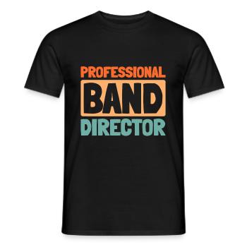 Band Director - Men's T-Shirt - black - Front - AI Model Male 178 light (178cm)