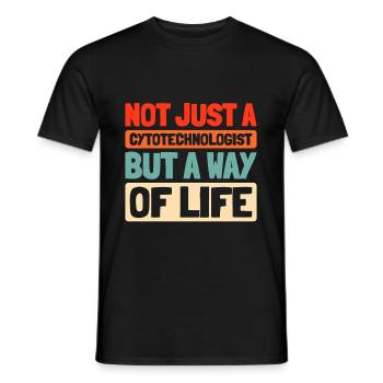 Cytotechnologist - Men's T-Shirt - black - Front - AI Model Male 178 light (178cm)