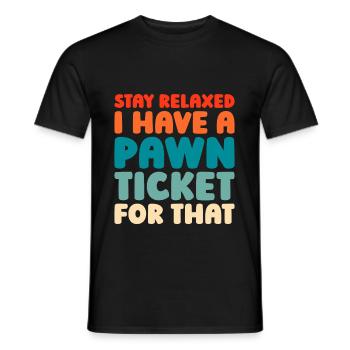 Prêteur sur gages - T-shirt homme - noir - Devant - AI Model Male 178 light (178cm)