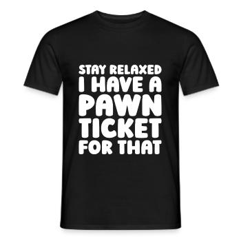 Prêteur sur gages - T-shirt homme - noir - Devant - AI Model Male 178 light (178cm)