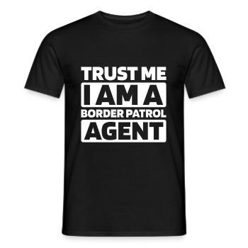 Border Patrol - Men's T-Shirt - black - Front - AI Model Male 178 light (178cm)