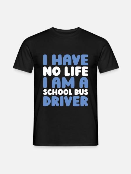 School bus driver - Men's T-Shirt - black