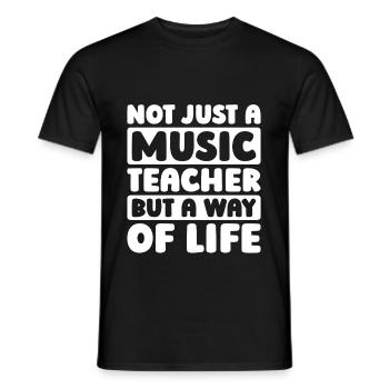 Professeur de musique Professeur de musique - T-shirt homme - noir - Devant - AI Model Male 178 light (178cm)