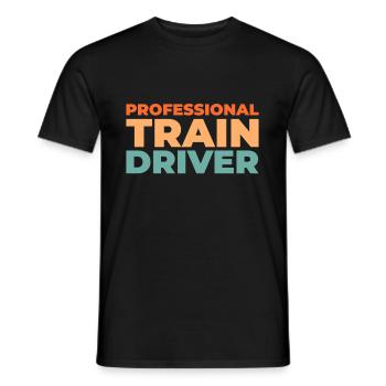 Lokführer Zugführer - Männer T-Shirt - Schwarz - Vorne - AI Model Male 178 light (178cm)