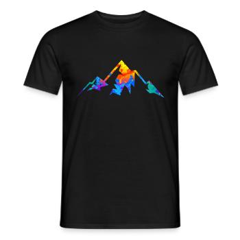Mountains Mountain Alps Gift - Men's T-Shirt - black - Front - AI Model Male 178 light (178cm)