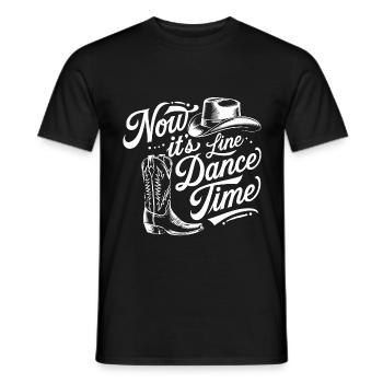 Danse en ligne Temps Temps pour danser Danse en ligne - T-shirt homme - noir - Devant - AI Model Male 178 light (178cm)