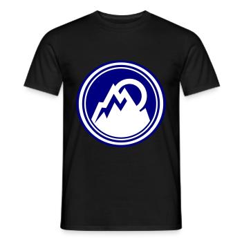 Montagnes Nature Icône Montagnes - T-shirt homme - noir - Devant - AI Model Male 178 light (178cm)