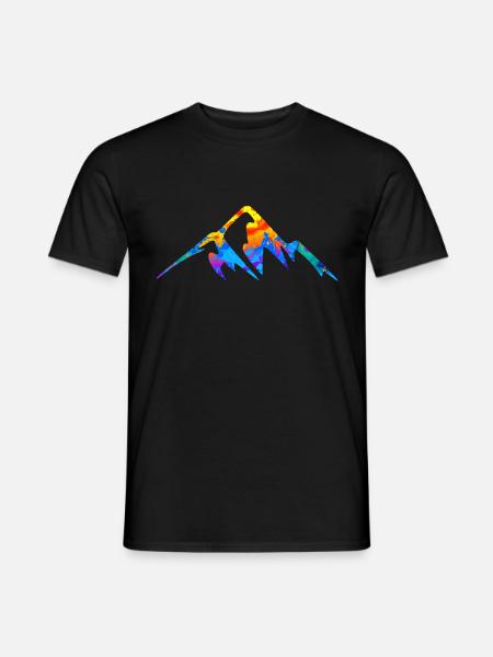 Mountains Mountain Alps Gift - Men's T-Shirt - black