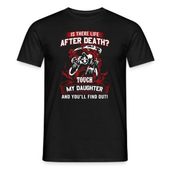 vater der seine tochter liebe - Männer T-Shirt - Schwarz - Vorne - AI Model Male 178 light (178cm)
