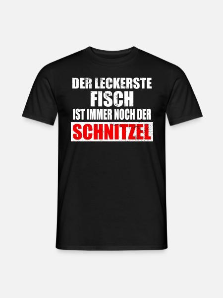 Schnitzel Schweineschnitzel Schnitzelklopfer Shirt - Männer T-Shirt - Schwarz