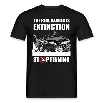 Shark sharks sharks shark sharks gift - Men's T-Shirt - black - Front - AI Model Male 178 light (178cm)