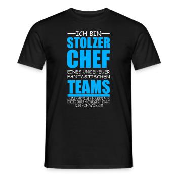 lustiges Chef Geschenk stolzer Chef Idee - Männer T-Shirt - Schwarz - Vorne - AI Model Male 178 light (178cm)