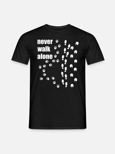 lustiges Hunde Spruch Geschenk Hund Pferd Pferde - Männer T-Shirt - Schwarz