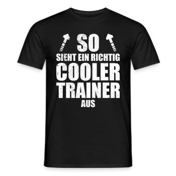 Trainer, trainerin, mannschaft, erste mannschaft, - Männer T-Shirt - Schwarz - Vorne - AI Model Male 178 light (178cm)