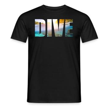 DIVE Geschenkidee für Taucher Tauchen scuba diving - Männer T-Shirt - Schwarz - Vorne - AI Model Male 178 light (178cm)