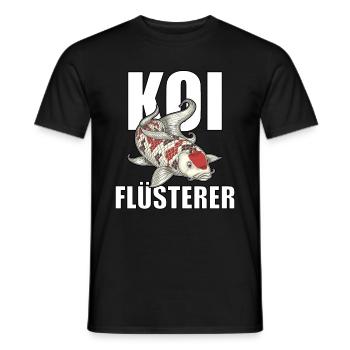 lustiges Koi Kois Koi Flüsterer Karpfen Geschenk - Männer T-Shirt - Schwarz - Vorne - AI Model Male 178 light (178cm)