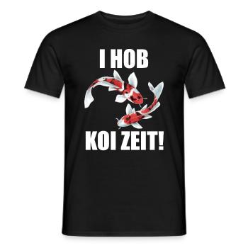 lustige Koi Kois i hob koi zeit Geschenkidee - Männer T-Shirt - Schwarz - Vorne - AI Model Male 178 light (178cm)