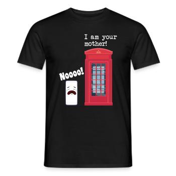 Telefonzelle smartphone i am your mother! Nooooo! - Männer T-Shirt - Schwarz - Vorne - AI Model Male 178 light (178cm)