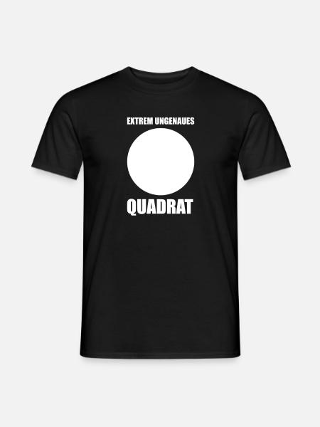 Mathe Mathematik Witz extrem ungenaues Quadrat - Männer T-Shirt - Schwarz