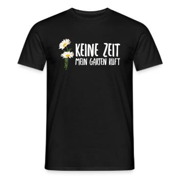Keine Zeit mein Garten ruft Garten Gärtner - Männer T-Shirt - Schwarz - Vorne - AI Model Male 178 light (178cm)