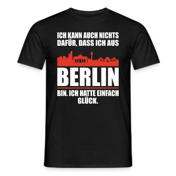 DDR Ostdeutschland Brandenburg lustige Ossi Berlin - Männer T-Shirt - Schwarz - Vorne - AI Model Male 178 light (178cm)