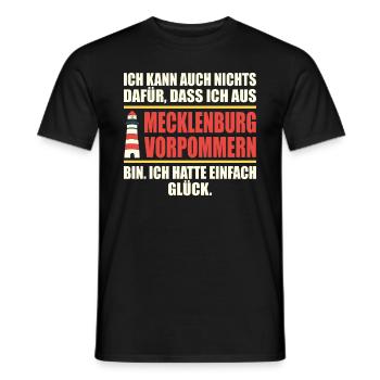 Mecklenburg DDR MeckPom Ossi lustiges Mecklenburg - Männer T-Shirt - Schwarz - Vorne - AI Model Male 178 light (178cm)