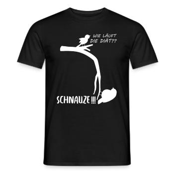 WItziger Spruch mit dickem Vogel für Übergewichtig - Männer T-Shirt - Schwarz - Vorne - AI Model Male 178 light (178cm)
