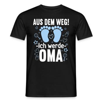 Aus dem Weg ich werde Oma von einem Jungen - Männer T-Shirt - Schwarz - Vorne - AI Model Male 178 light (178cm)