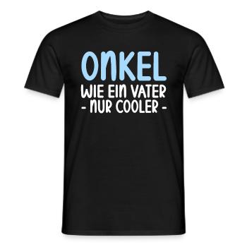 Onkel Wie ein Vater nur cooler lustiges Onkel - Männer T-Shirt - Schwarz - Vorne - AI Model Male 178 light (178cm)