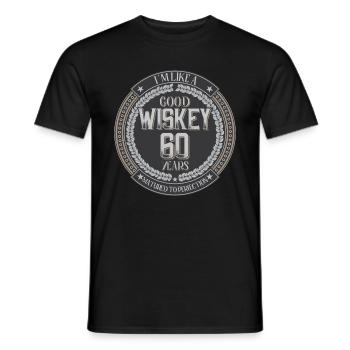 60. Geburtstag 60 Jahre Ich bin wie guter Whisky - Männer T-Shirt - Schwarz - Vorne - AI Model Male 178 light (178cm)