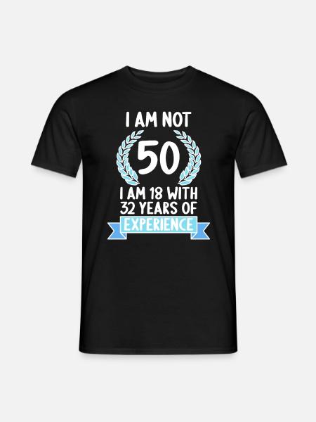 50 ans 50 ans 50 ans 50 ans 50 ans - T-shirt homme - noir