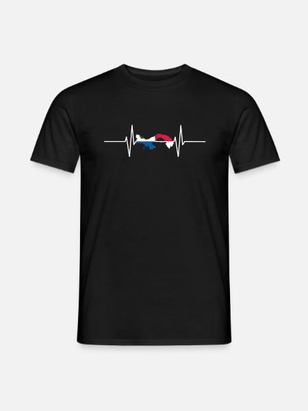 Panama Herzschlag Flagge Vintage Panama - Männer T-Shirt - Schwarz