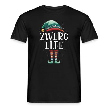 Weihnachten Partnerkostüm Zwerg Elf Elfe Elfen - Männer T-Shirt - Schwarz - Vorne - AI Model Male 178 light (178cm)