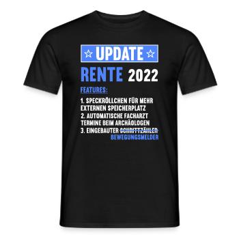 Ruhestand Rentnerin Rentner Rente 2022 - Männer T-Shirt - Schwarz - Vorne - AI Model Male 178 light (178cm)